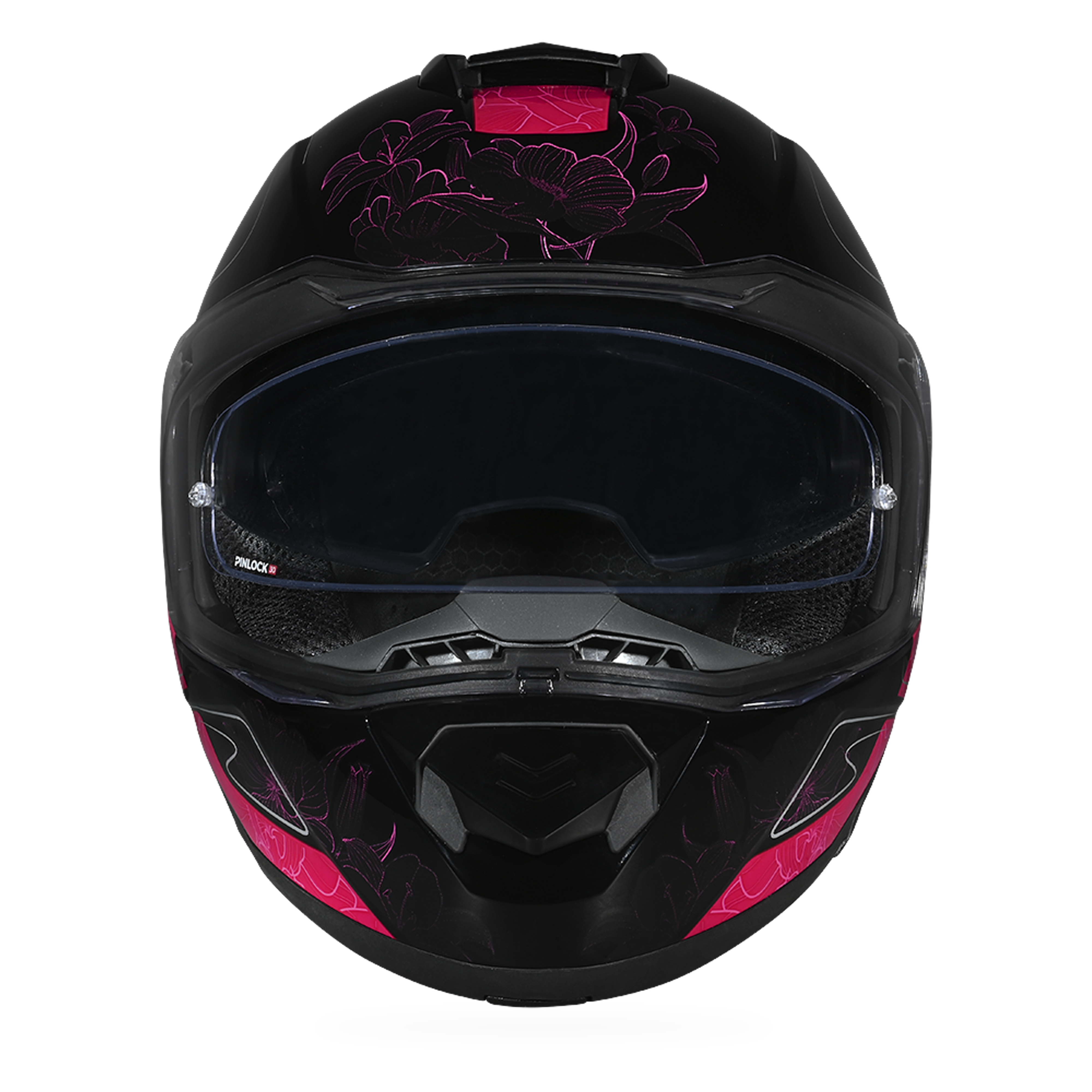 Daytona Glide Modular Motorcycle Helmet - DOT Approved, Bluetooth Ready, Dual Visor, Men/Women/Youth - W/ Flowers