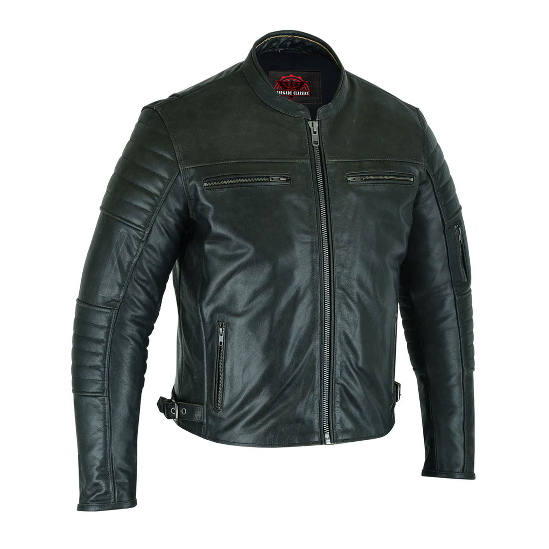Ferro Men's  Leather Scooter Jacket
