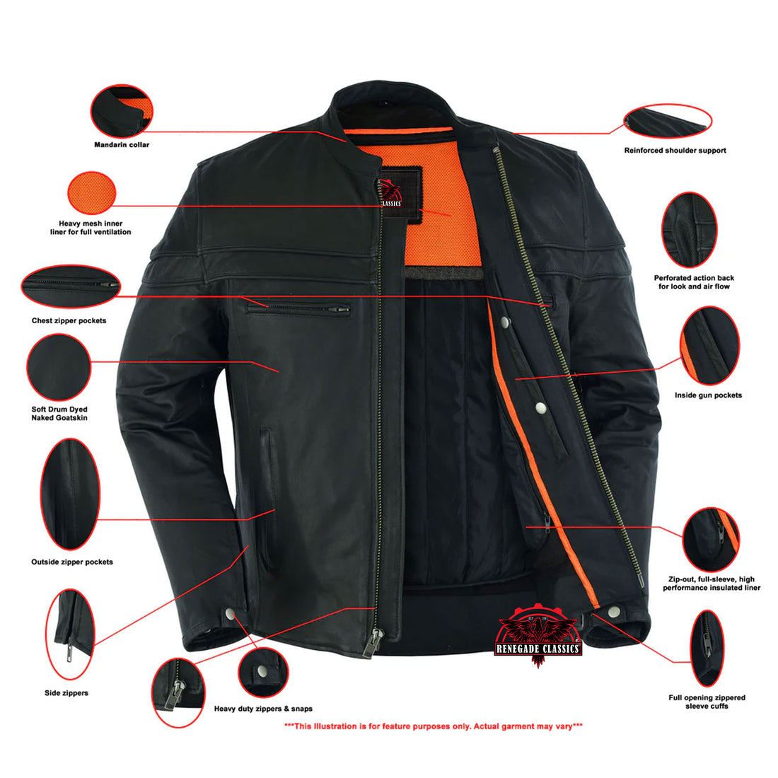 Flexer Men's Black Lightweight Leather Jacket