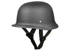 Black military helmet on a white background