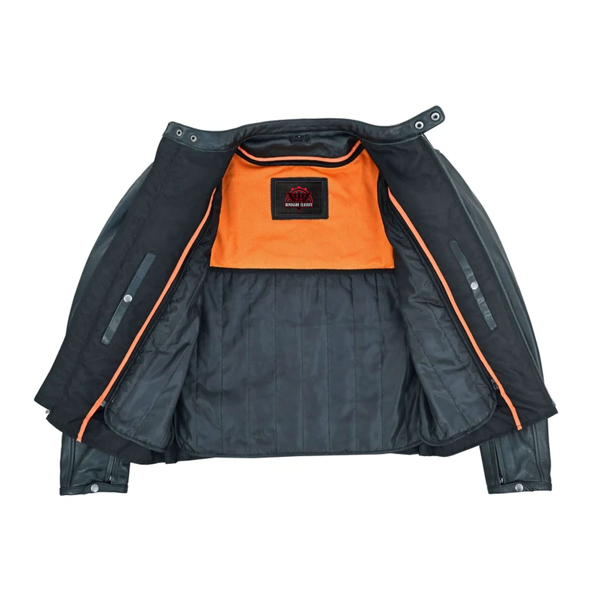 GlideStar Men's Leather Motorcycle Jacket