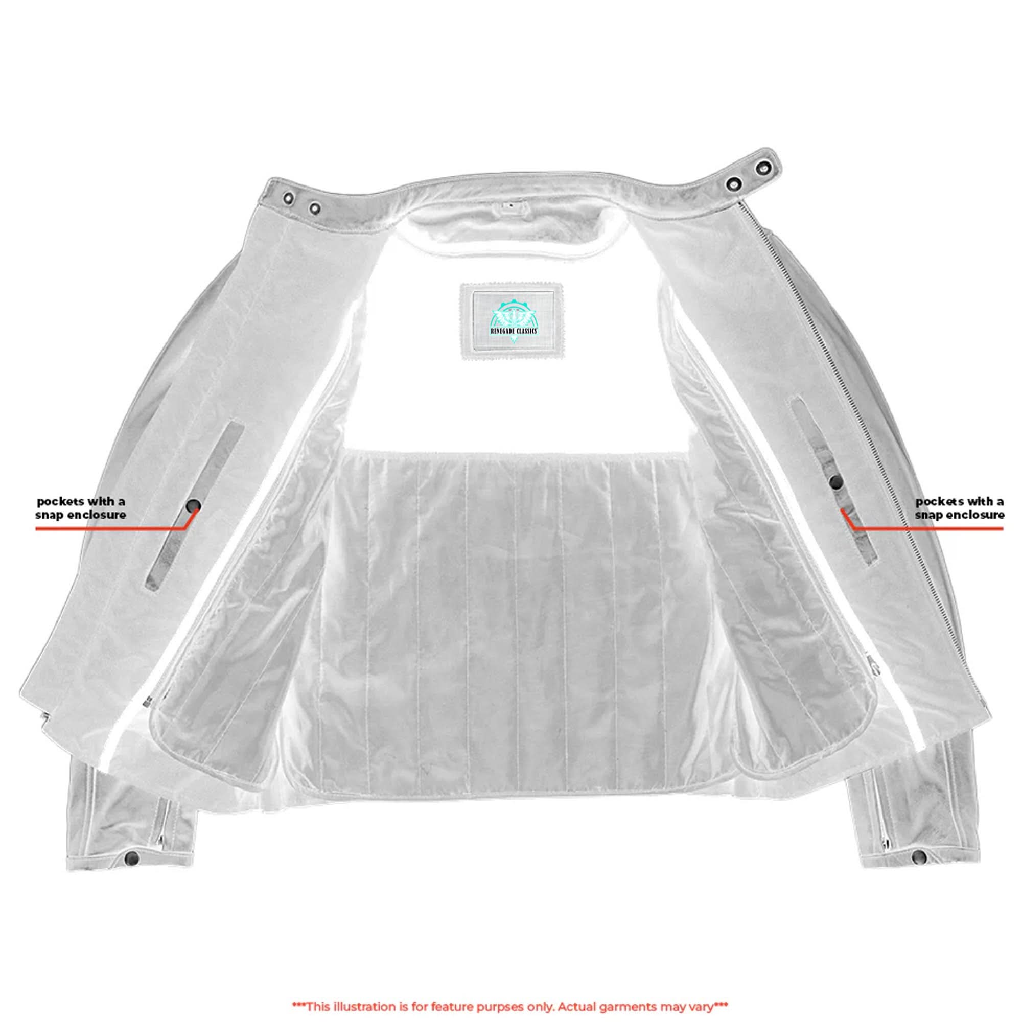 GlideStar Men's Leather Motorcycle Jacket