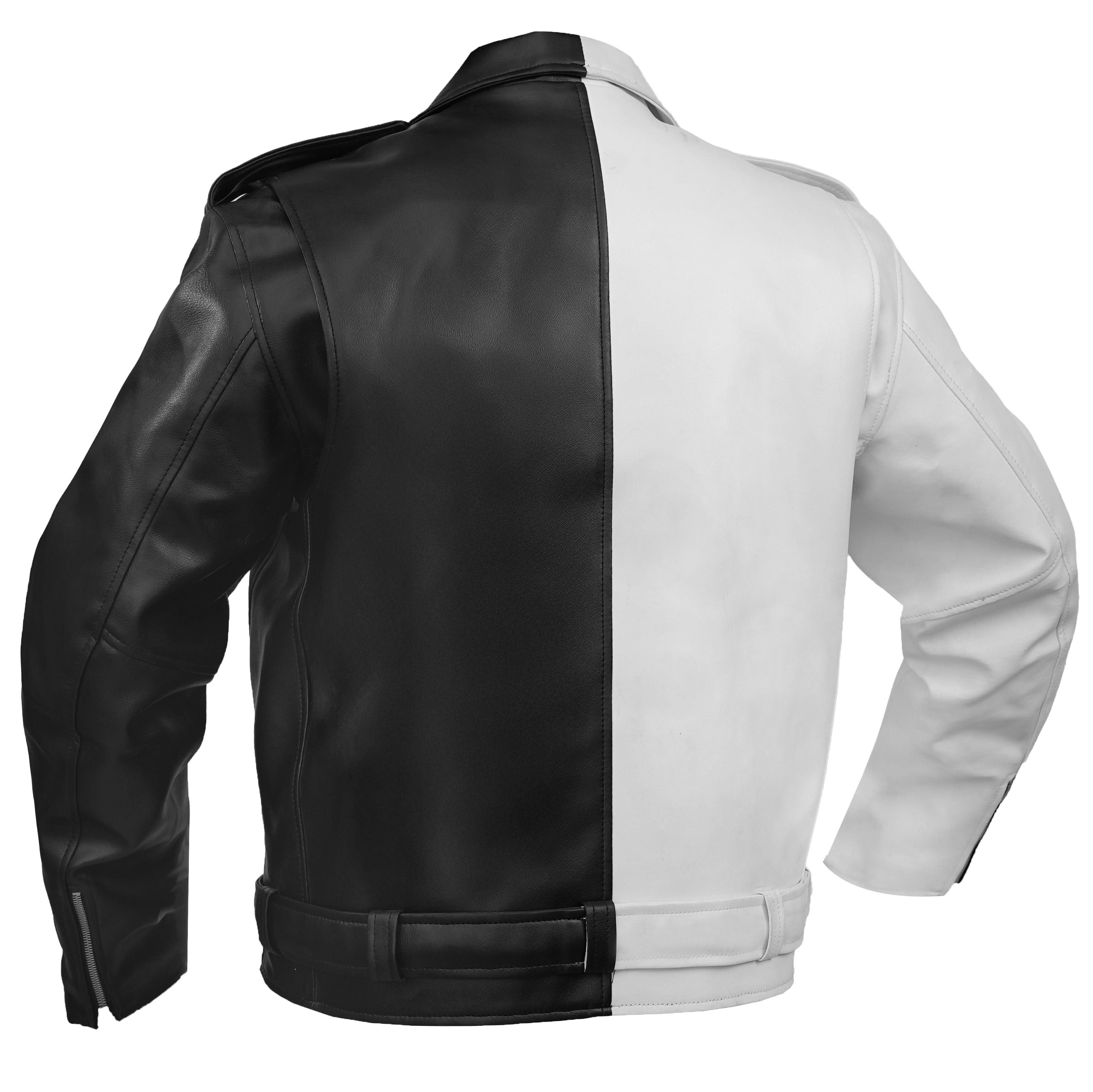 Mono Racer Mens Faux Leather Motorcycle Jacket