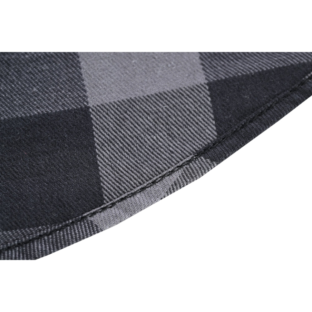 Gray Ride Men's Gray and Black Sleeveless Flannel Shirt Flannels Renegade Classics