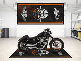 Motorcycle Mat Design for Chopper, Cruiser, Touring, Sport Motorcycle "Move The Soul" - MM751