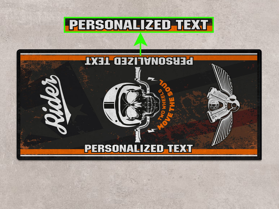 Motorcycle Mat Design for Chopper, Cruiser, Touring, Sport Motorcycle "Move The Soul" - MM751