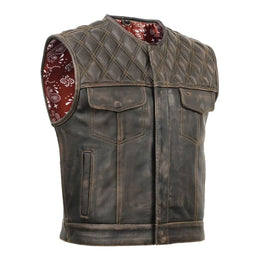 Liberty Knight - Blaze Lowside Men's Leather Vest