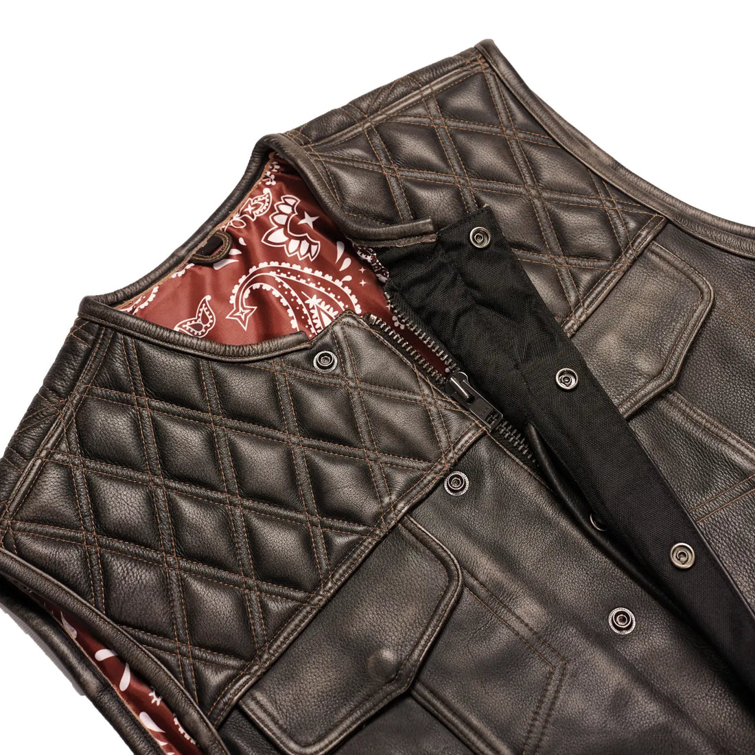 Liberty Knight - Blaze Lowside Men's Leather Vest