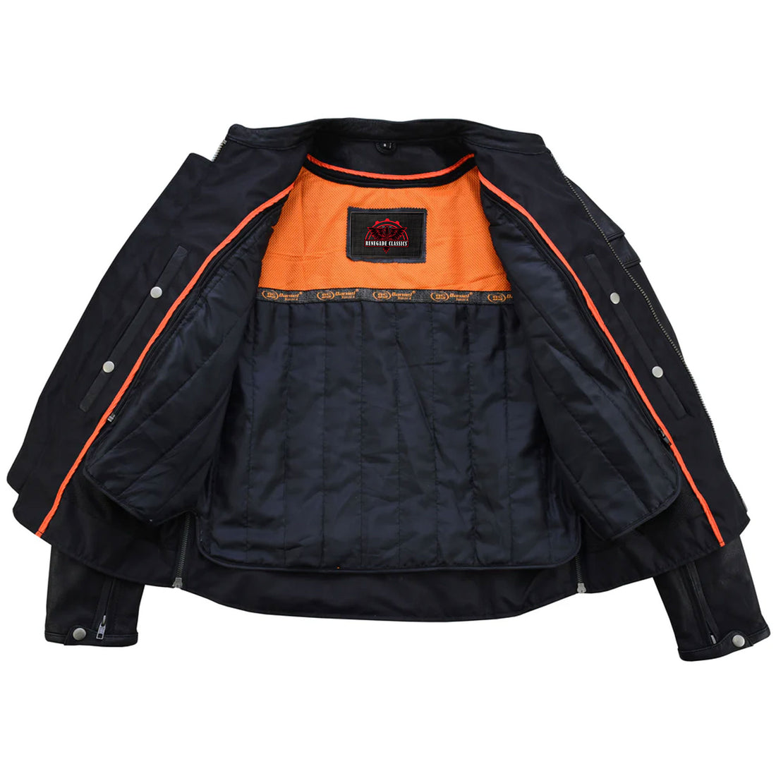 Havoc Men's Tall Sporty Leather Scooter Jacket