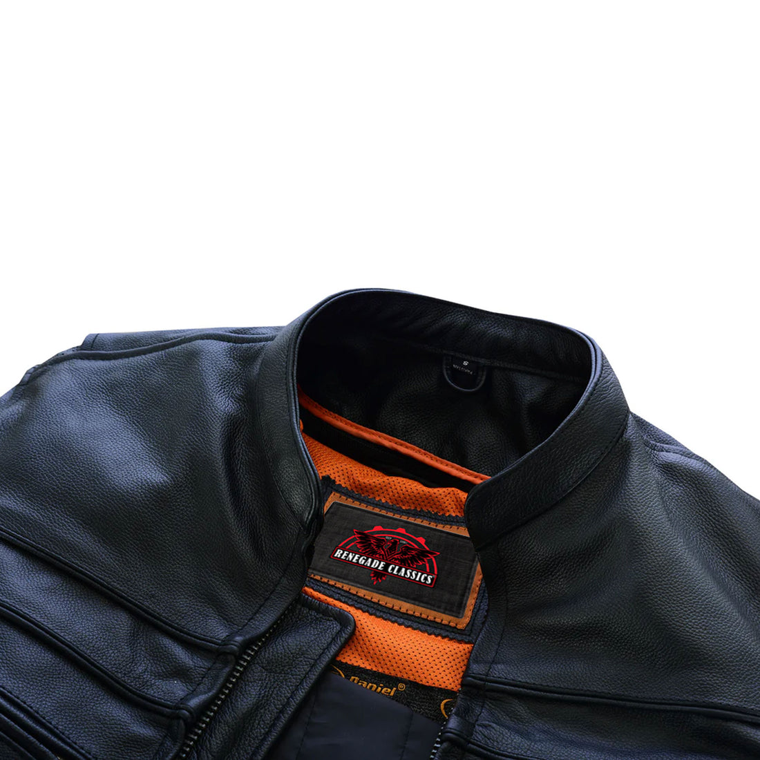 Havoc Men's Tall Sporty Leather Scooter Jacket