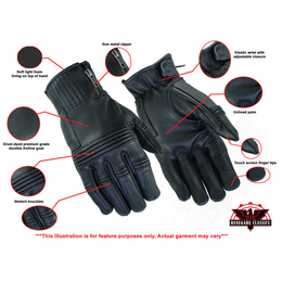 HeatShield Men's leather  gloves