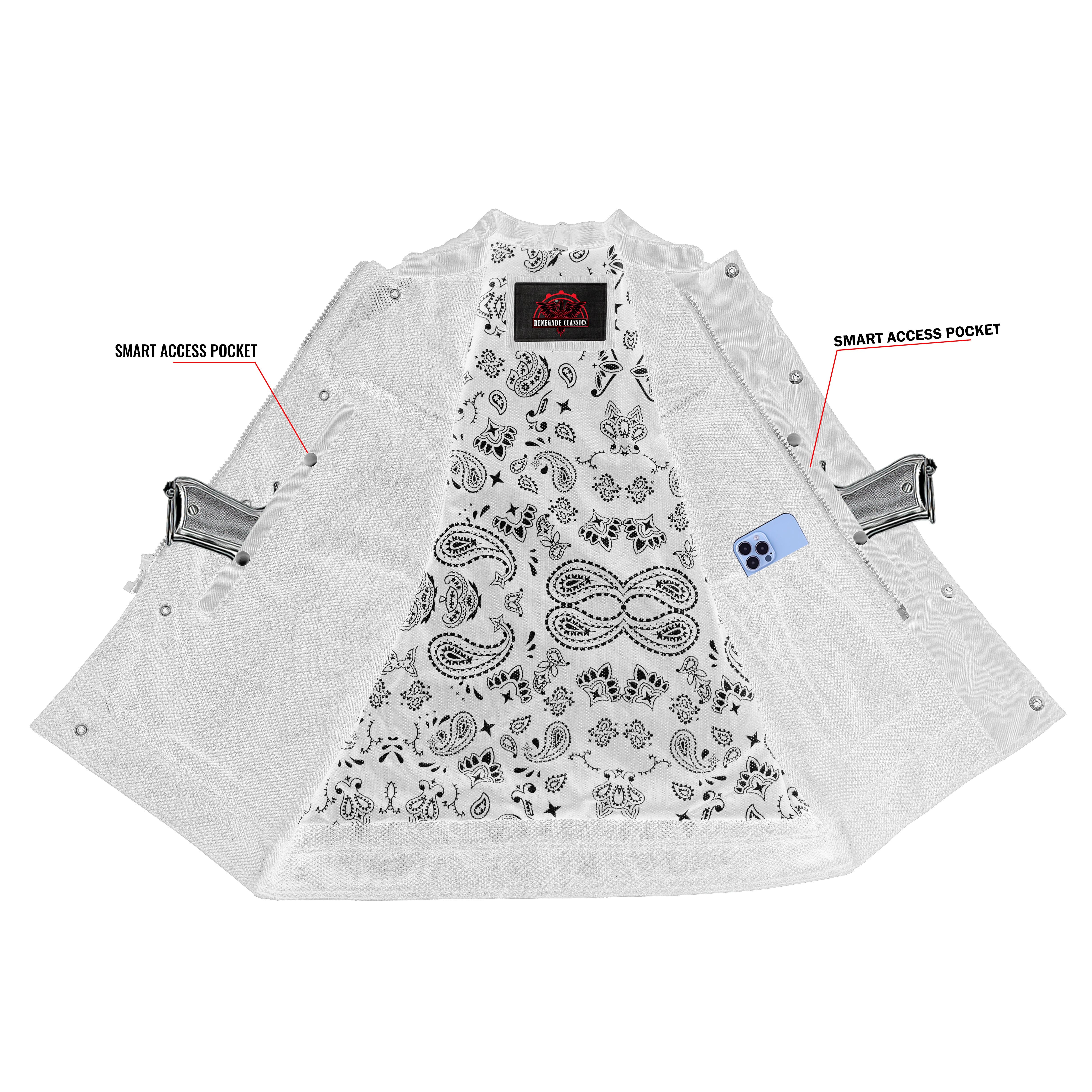 Vapor Shield Men’s Textile Motorcycle Vest