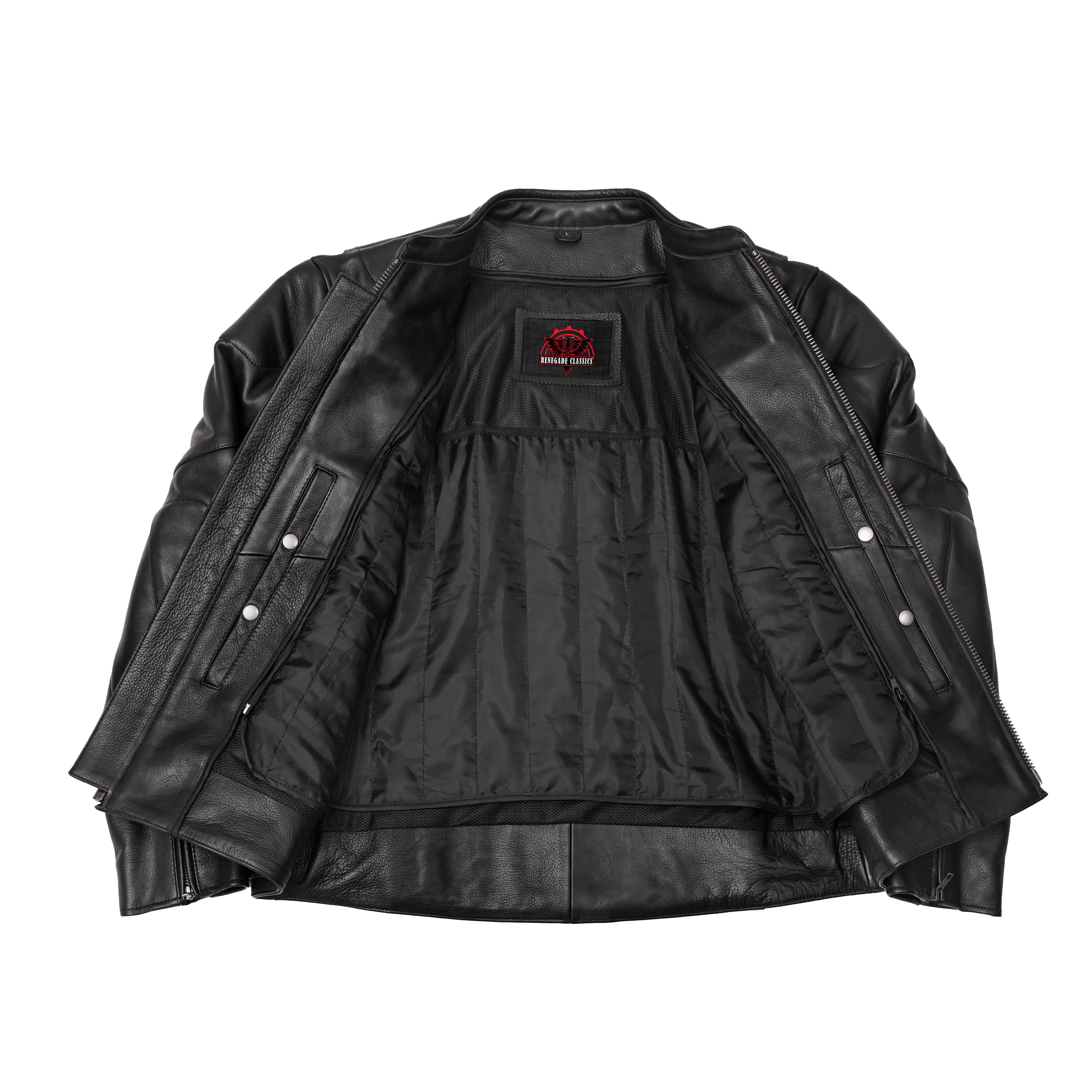 Tarmac™ Mens Leather Motorcycle Jacket