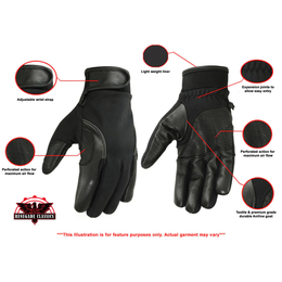 HybridGrip mens motorcycle gloves