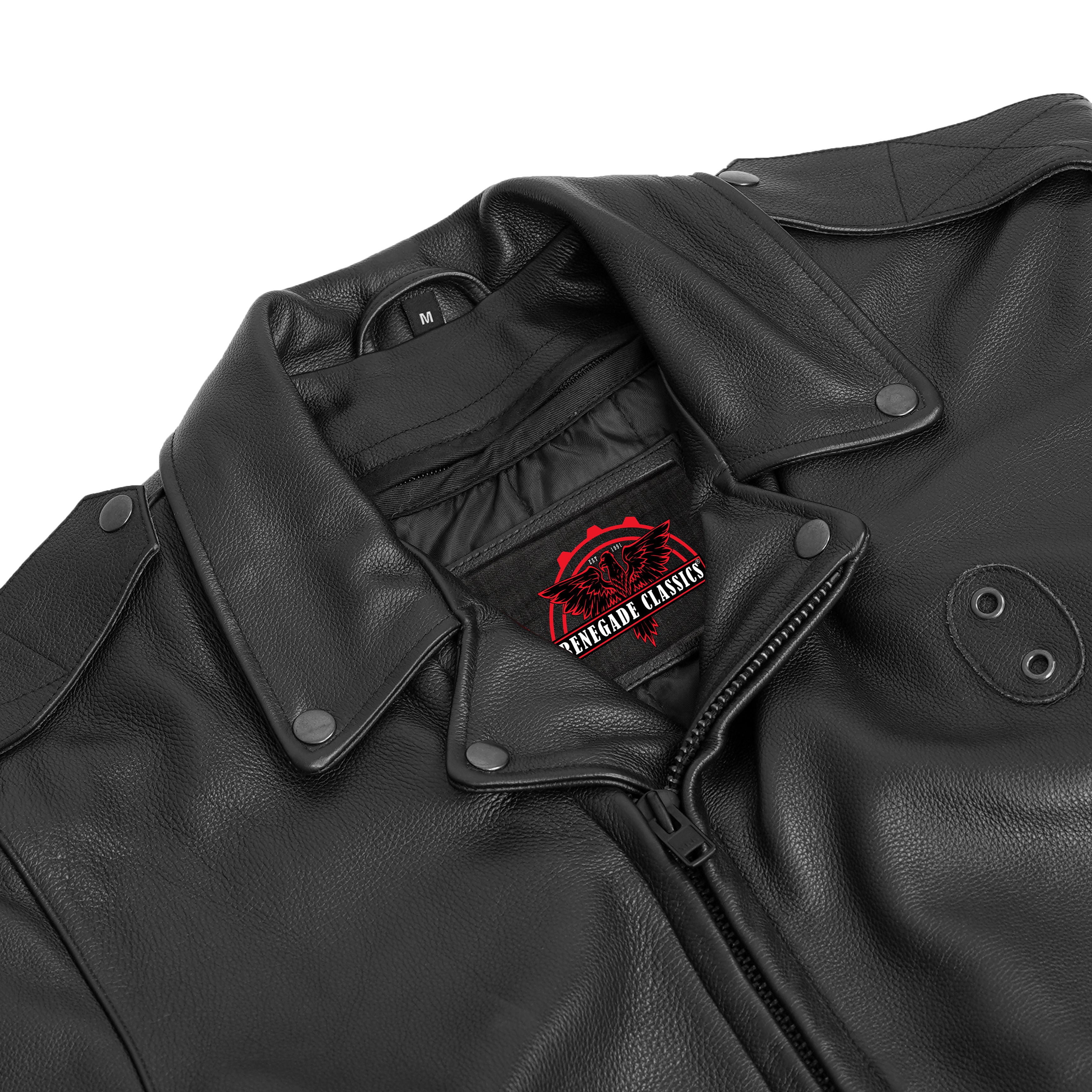 Rogue Rider™ Men’s Leather Motorcycle Jacket