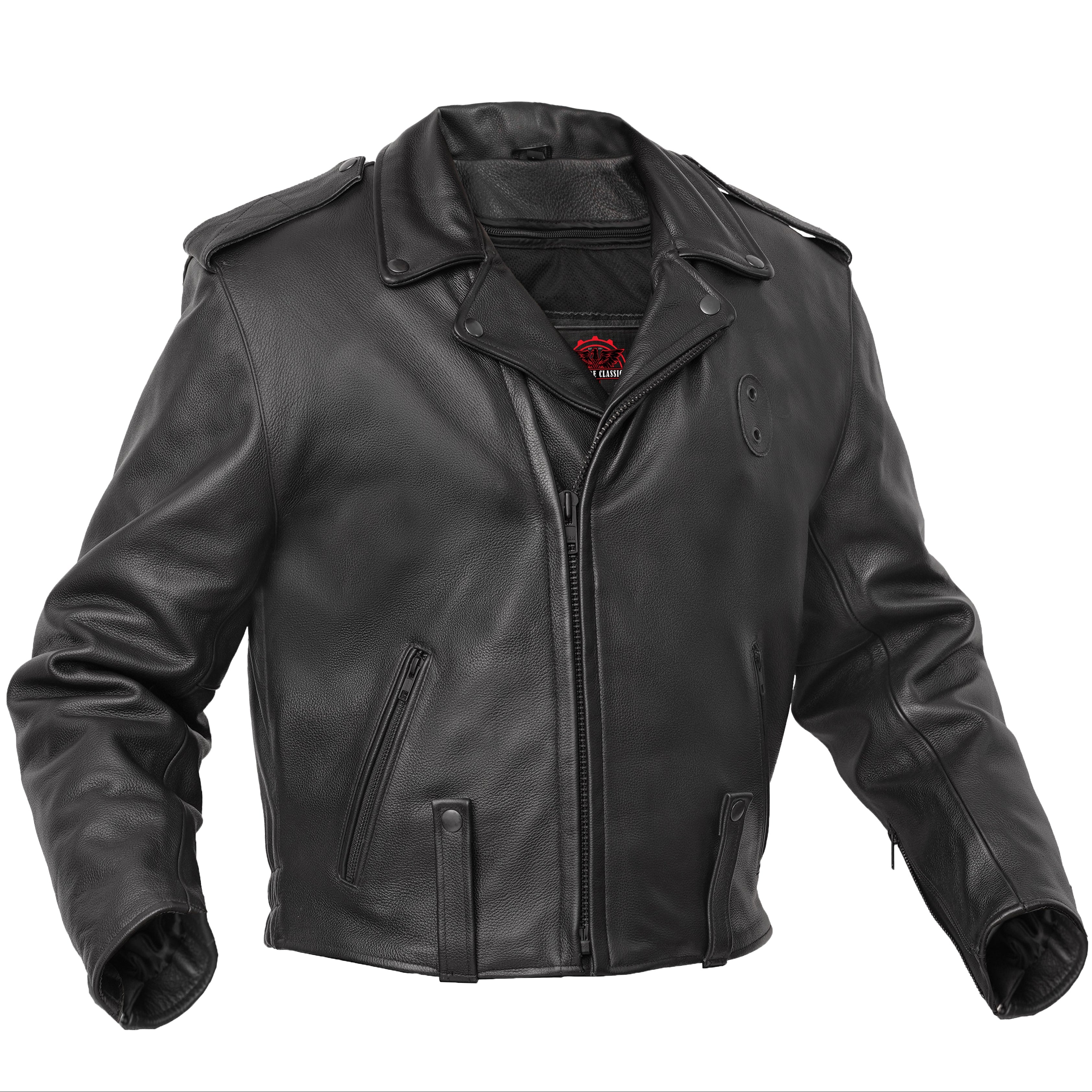 Rogue Rider Men’s Leather Motorcycle Jacket
