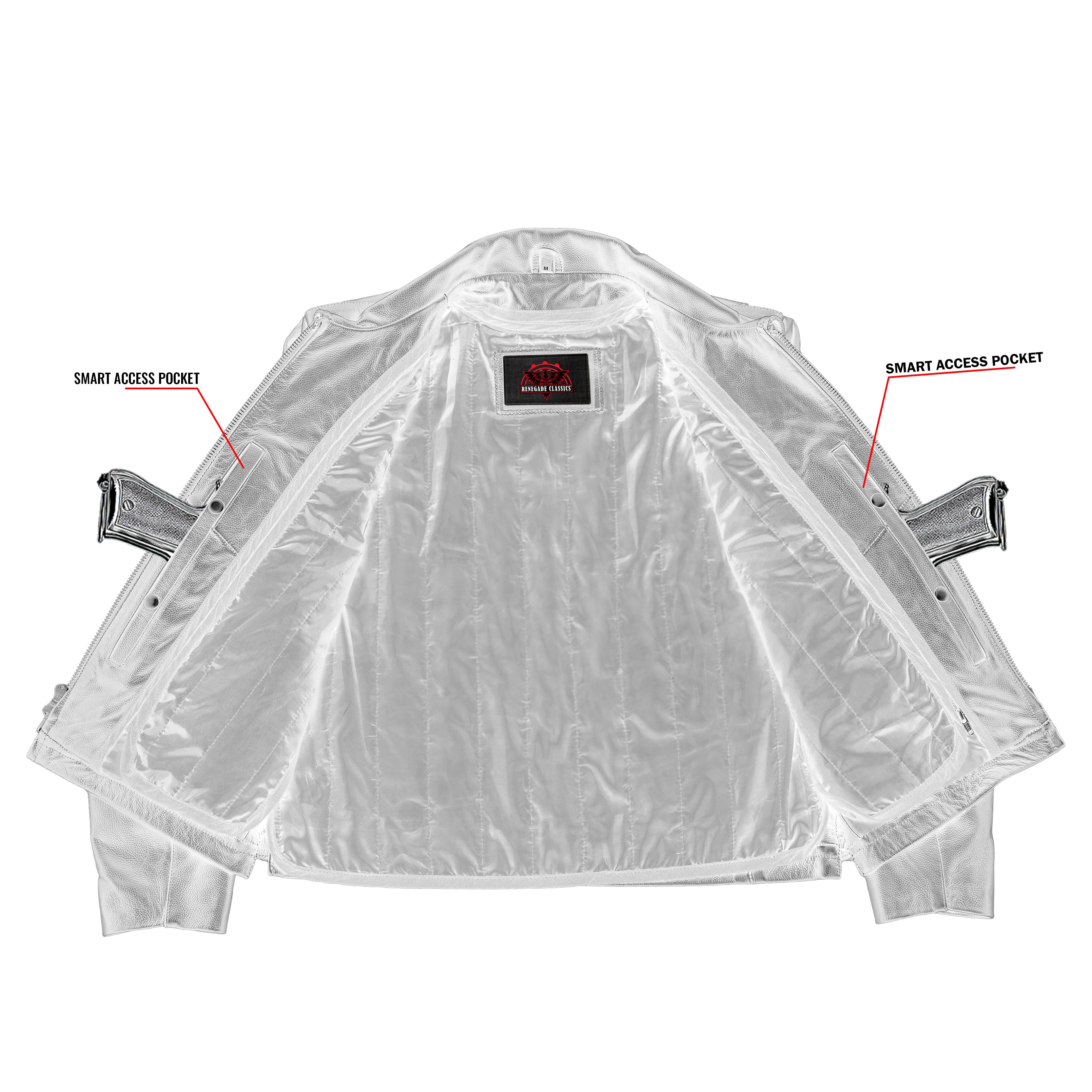 Black Raider™ Men’s Leather Motorcycle Jacket