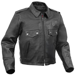 Black Raider™ Men’s Leather Motorcycle Jacket