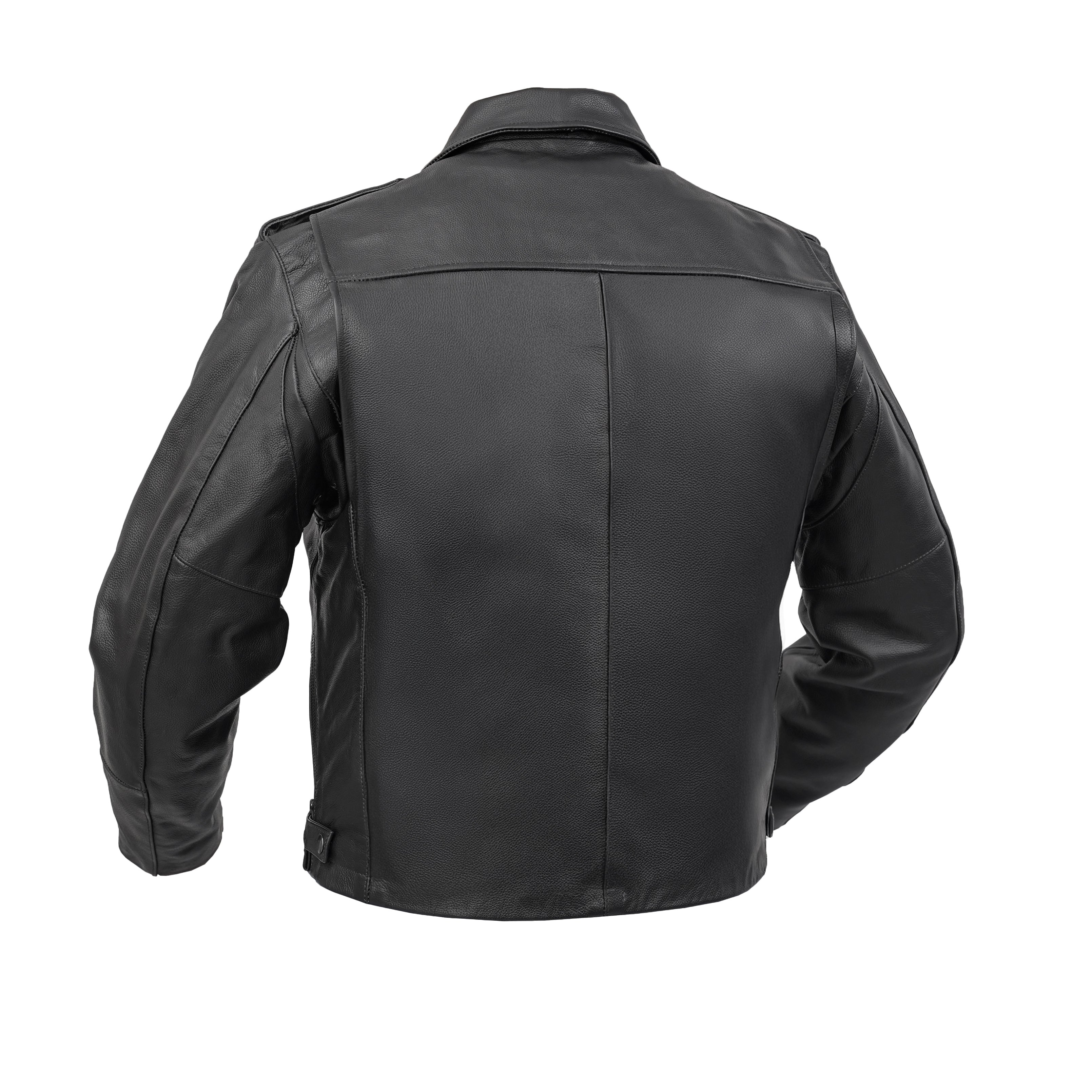 Black Raider Men’s Leather Motorcycle Jacket