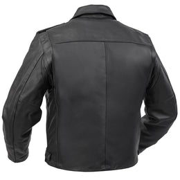 Black Raider™ Men’s Leather Motorcycle Jacket