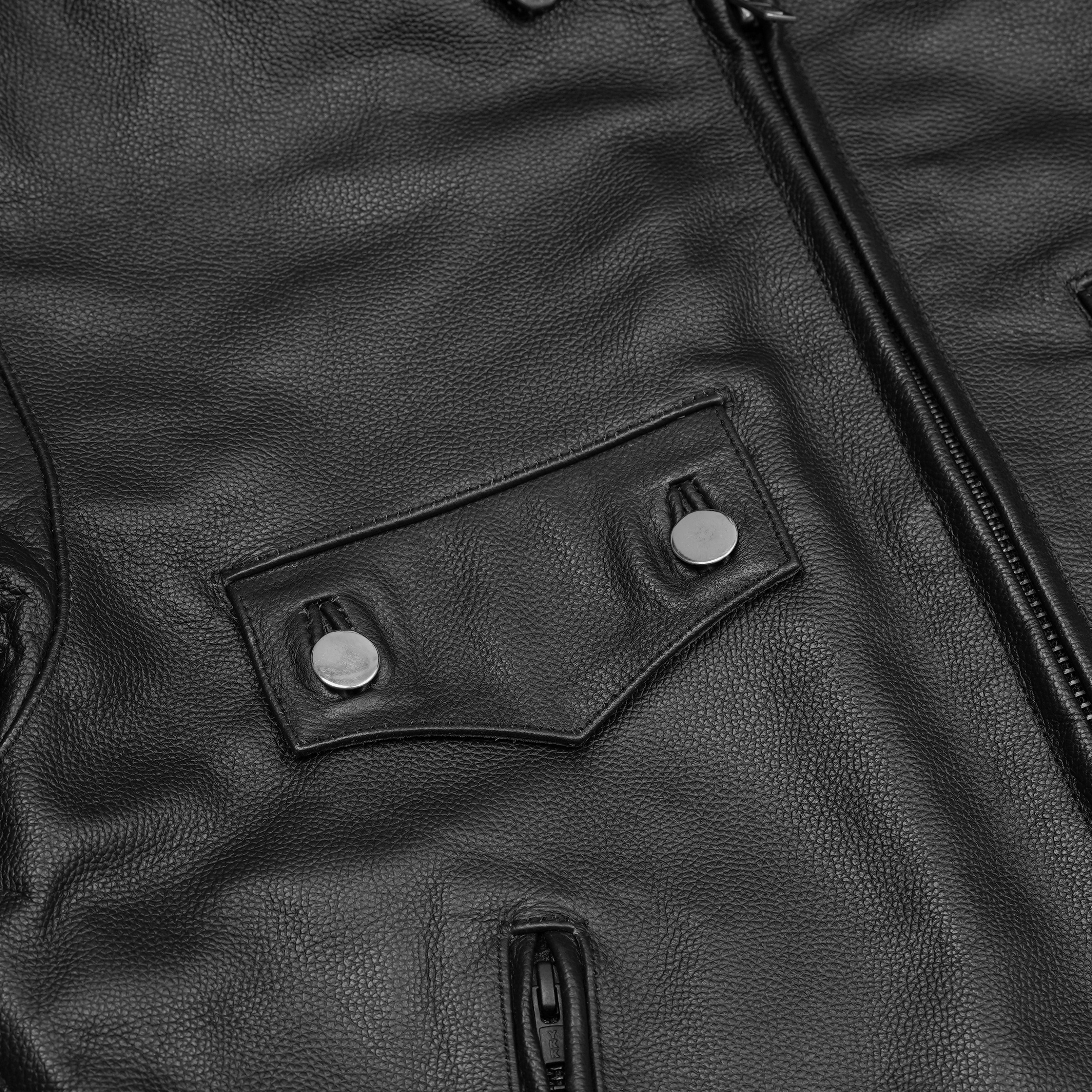 Black Raider Men’s Leather Motorcycle Jacket