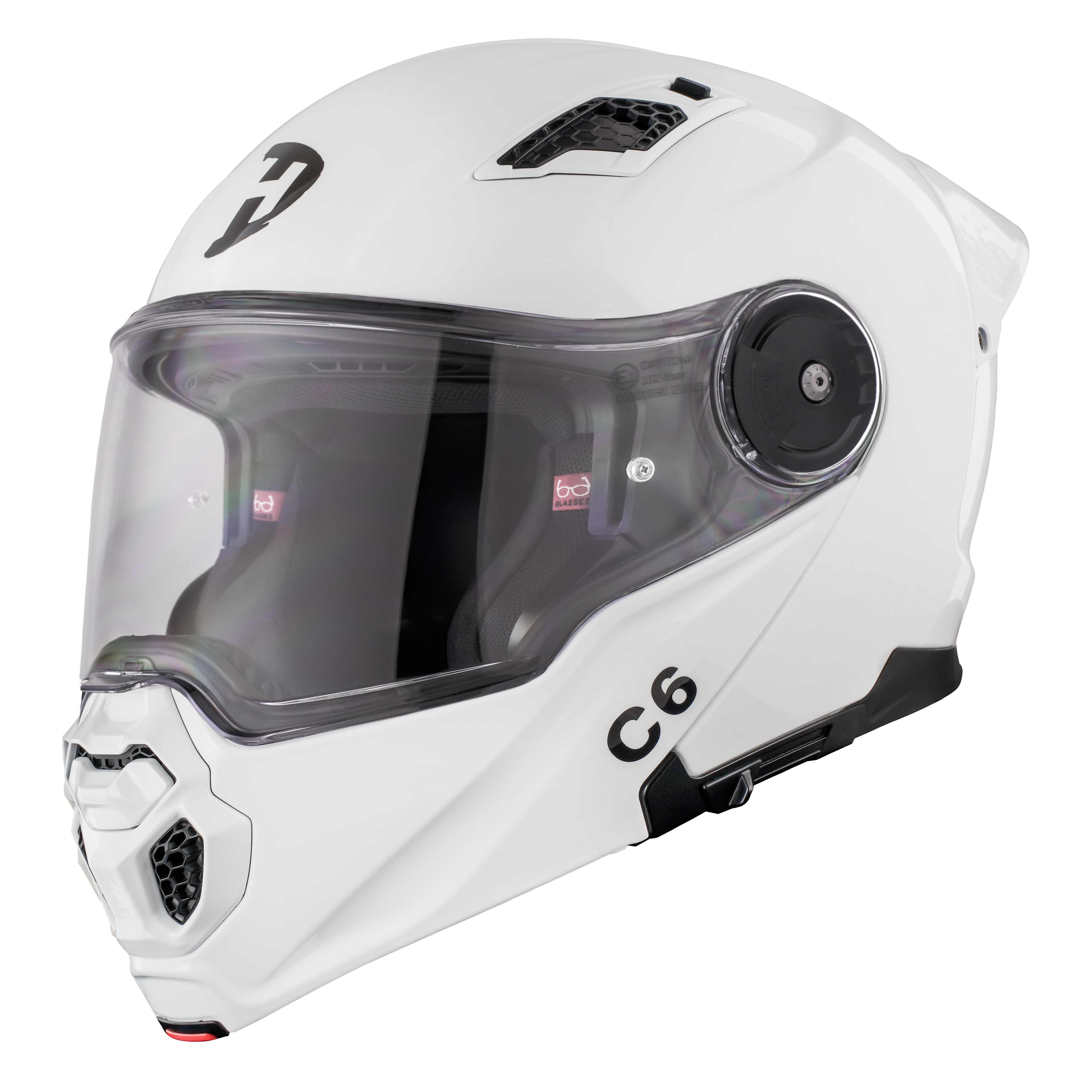 D.O.T. & ECE Daytona C6- Hi-Gloss White