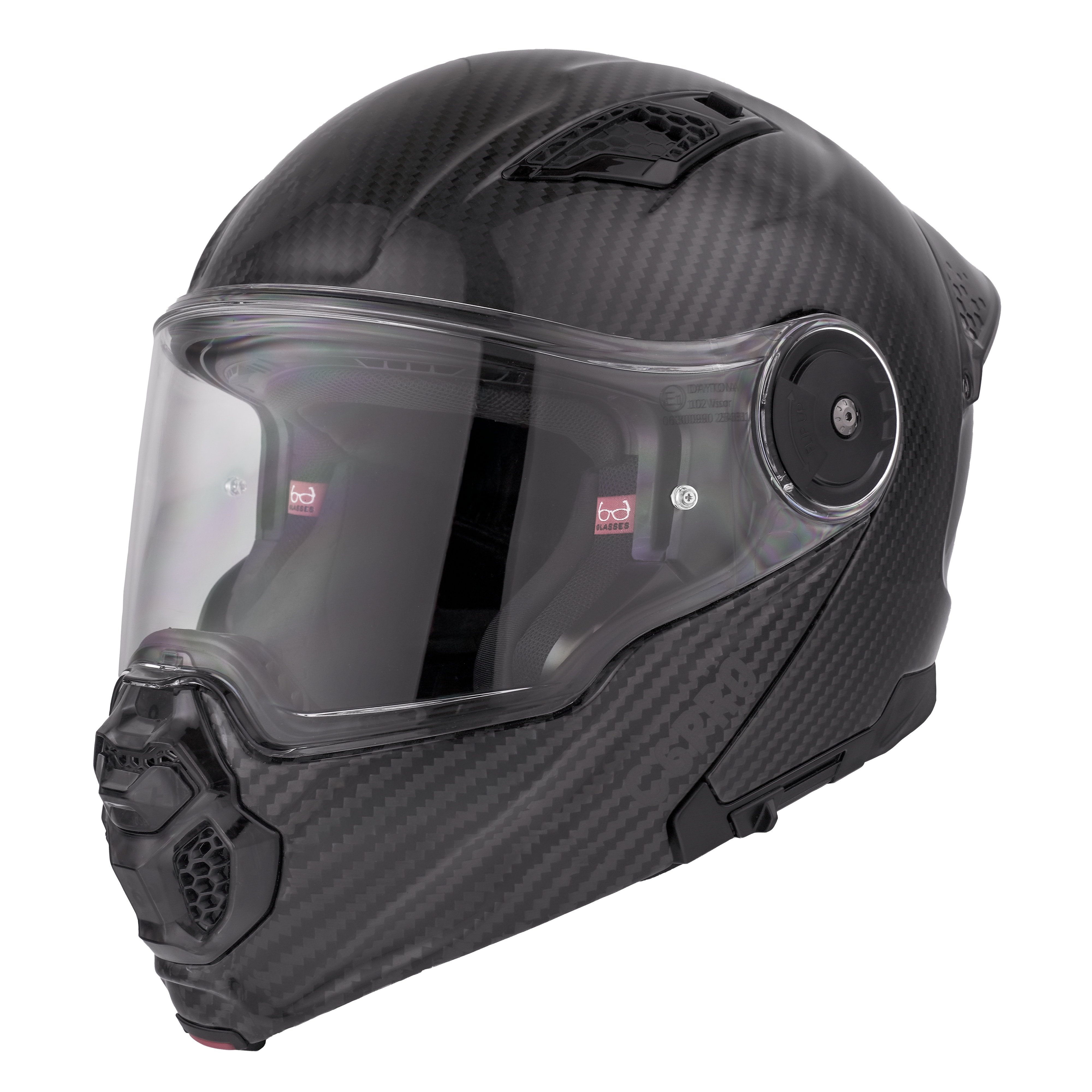 D.O.T. & ECE Daytona C6 PRO- Grey Carbon Fiber