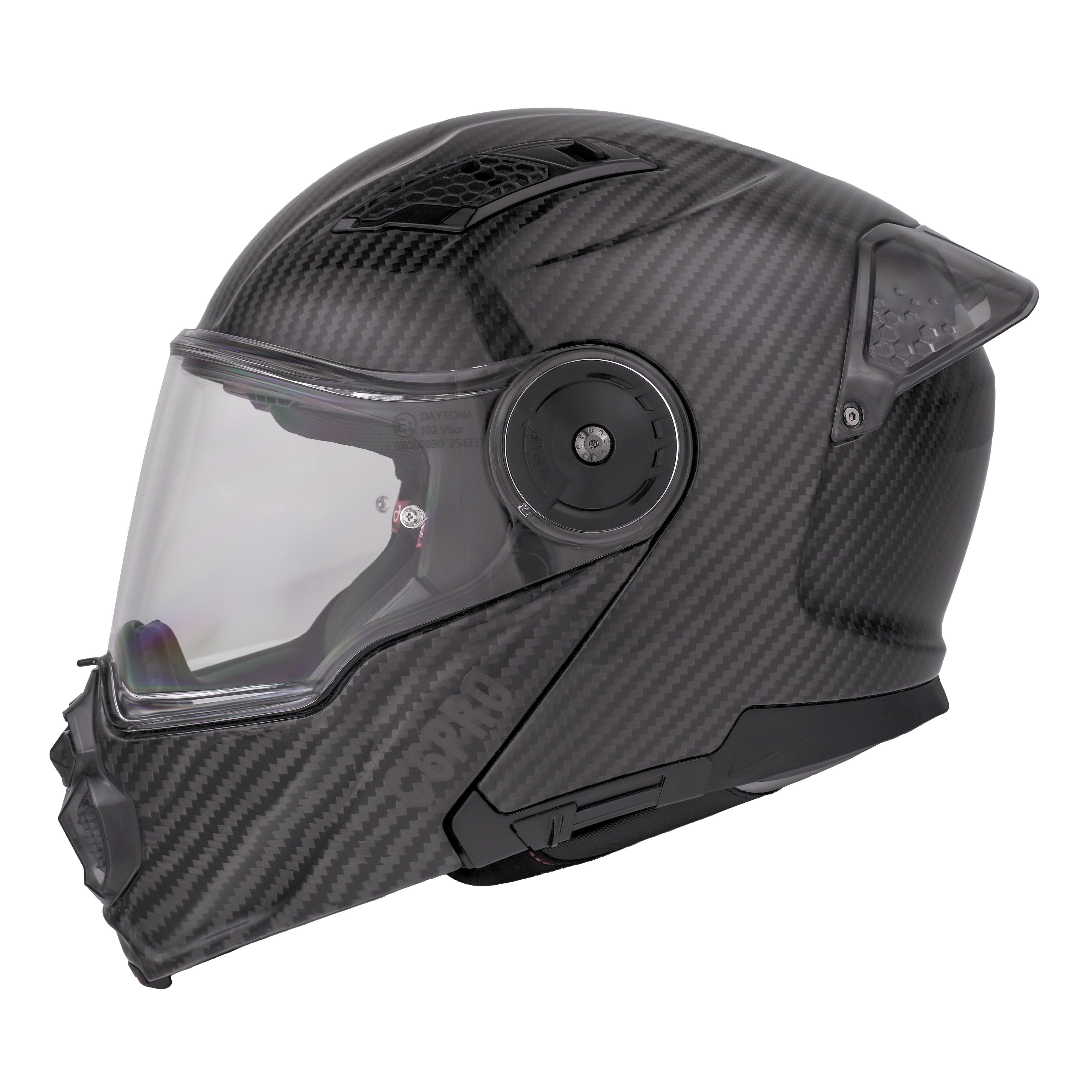 D.O.T. & ECE Daytona C6 PRO- Grey Carbon Fiber