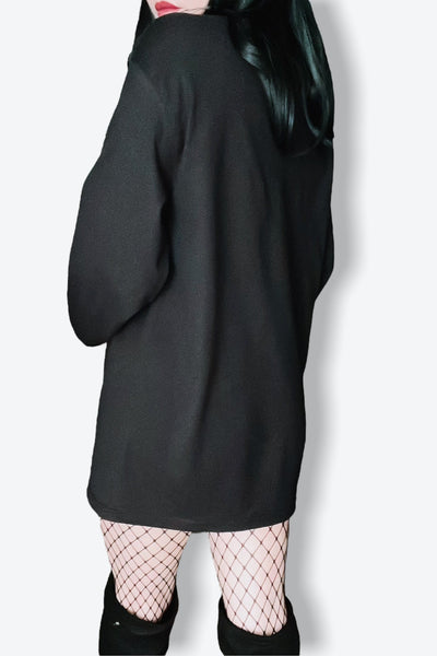 Antisocial Sleeve Print Boyfriend LS Tee