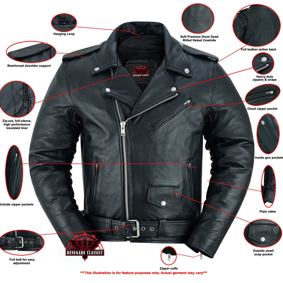 Marshal Men's  Police-Style Jacket - Black