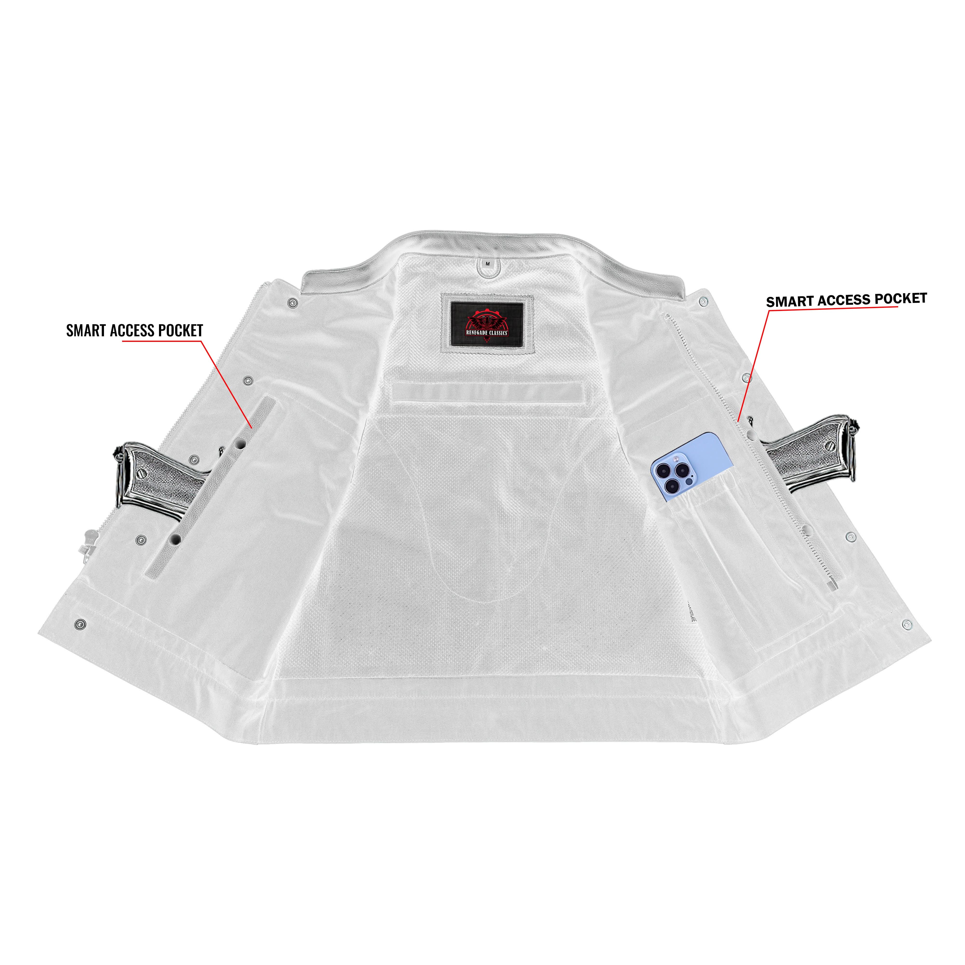 Gravel Ghost Men’s Leather Motorcycle Vest