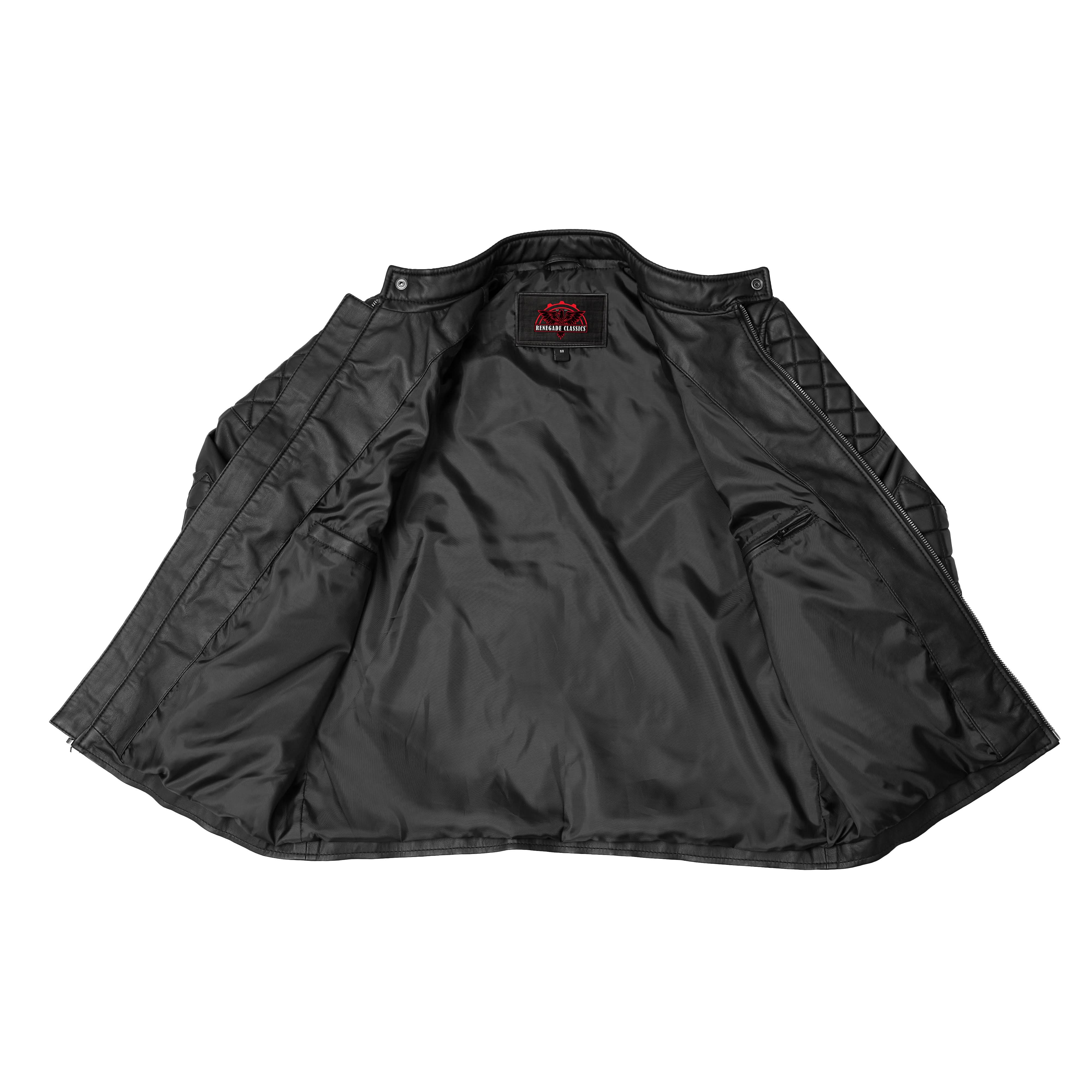 Venture Guard Men’s Faux Leather Motorcycle Jacket