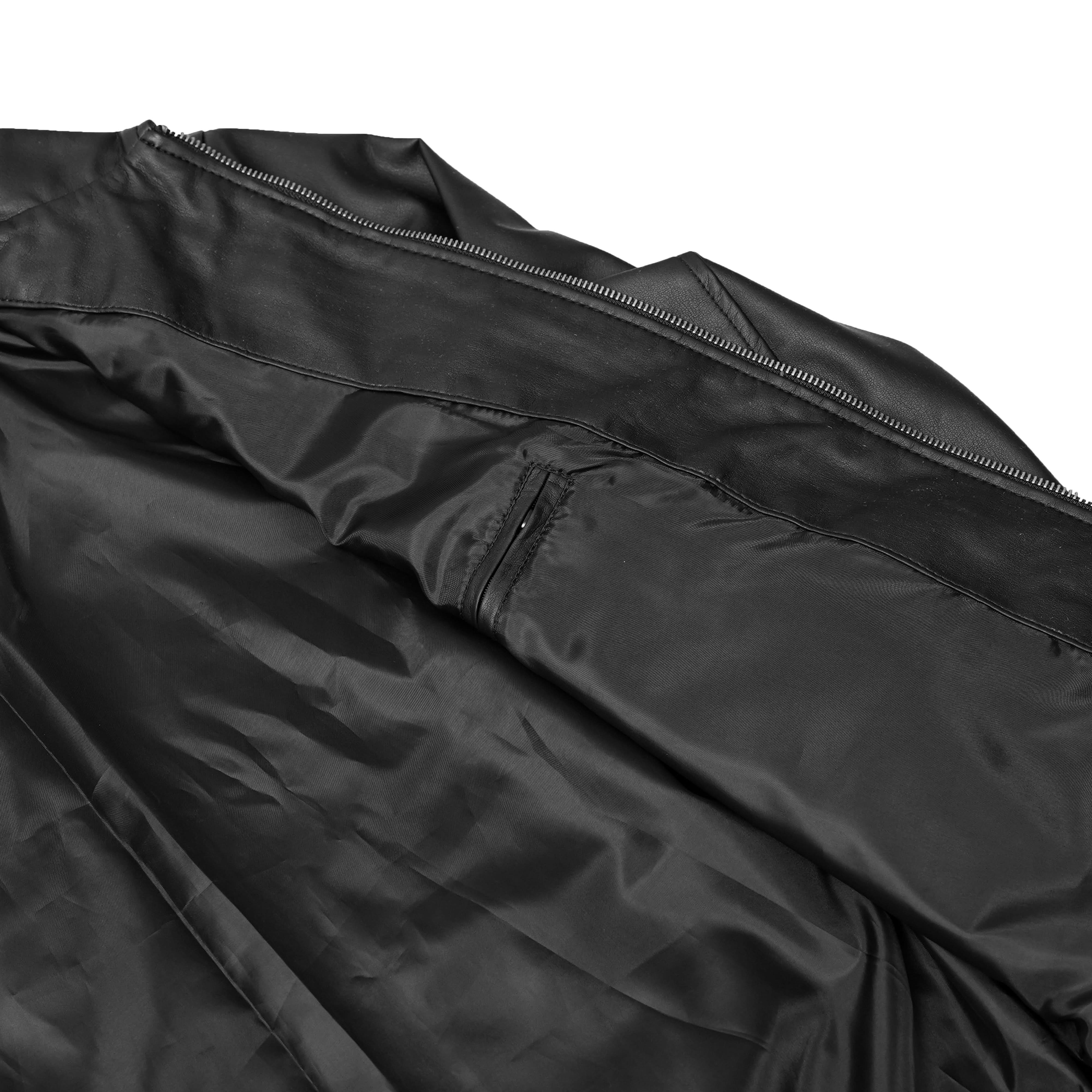 Venture Guard Men’s Faux Leather Motorcycle Jacket