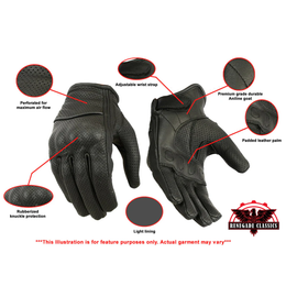 Muskin Womens Leather Gloves