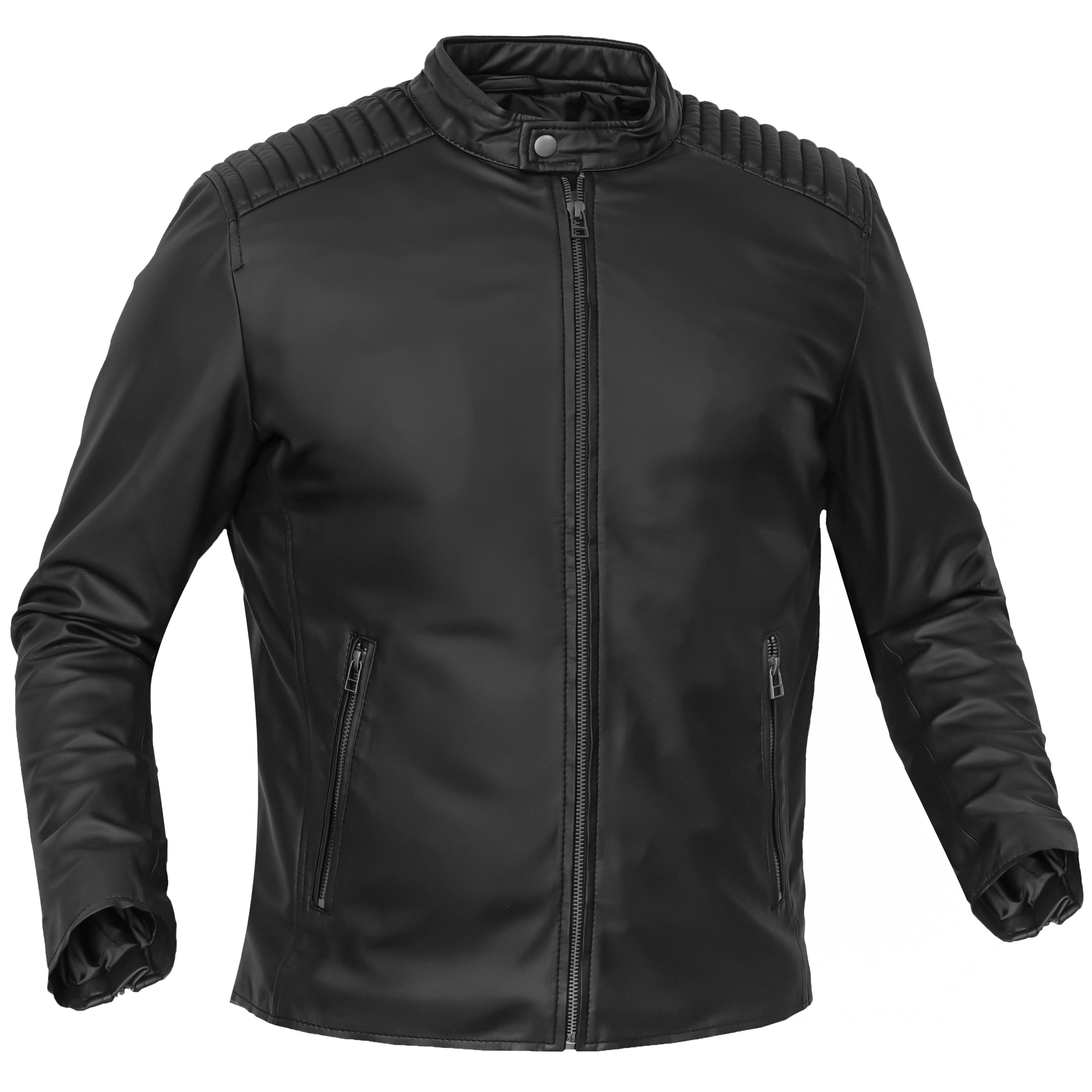 Rivet Soul Men’s Faux Leather Motorcycle Jacket