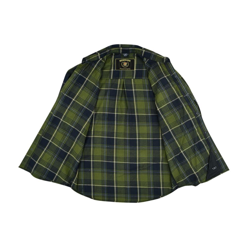 Green forest Men's Outdoor Green Flannel Shirt