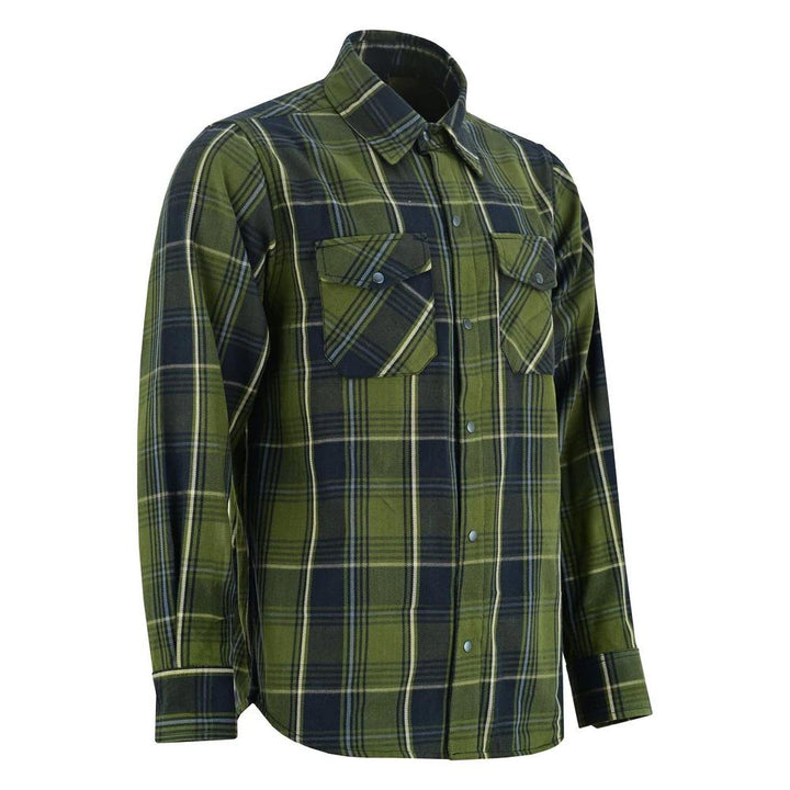 Green forest Men's Outdoor Green Flannel Shirt