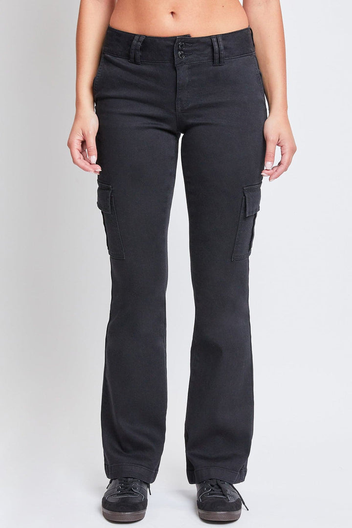 Women's Low Rise Cargo Flare Jean