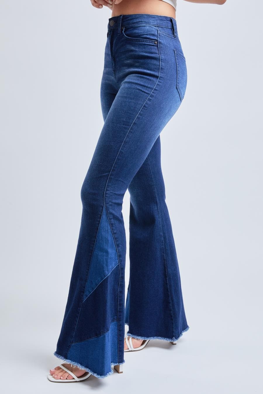 Women's Sustainable Block Panel Flare Jeans