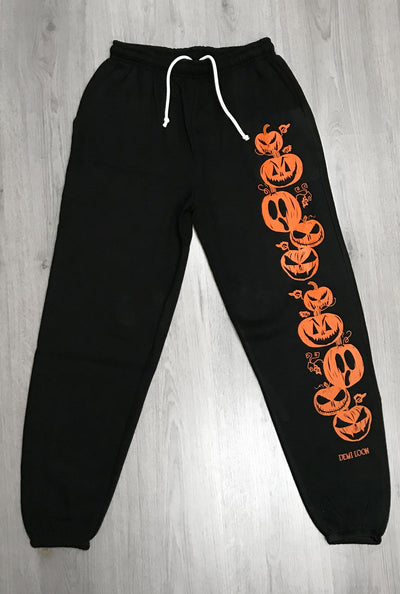 Pumpkin Halloween "Boyfriend Fit" Sweat Pants