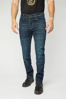 Pax Men's Dk. Blue Aged Slim Stretch Jeans