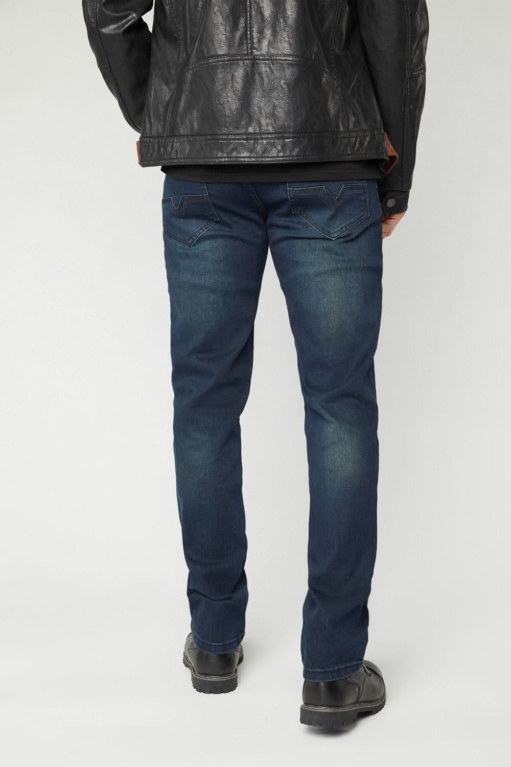 Pax Men's Dk Blue Slim Stretch Jeans