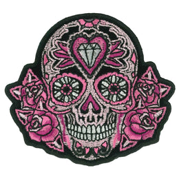 PATCH COLOR SUGAR SKULL 3"