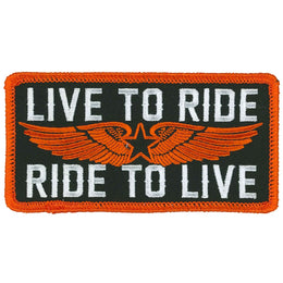 Hot Leathers Live To Ride Patch
