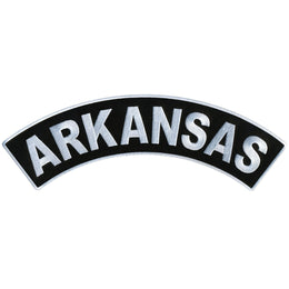 Hot Leathers Arkansas 12” X 3” Top Rocker Patch