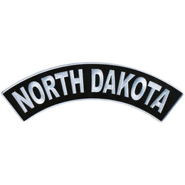 Hot Leathers North Dakota 12” X 3” Top Rocker Patch