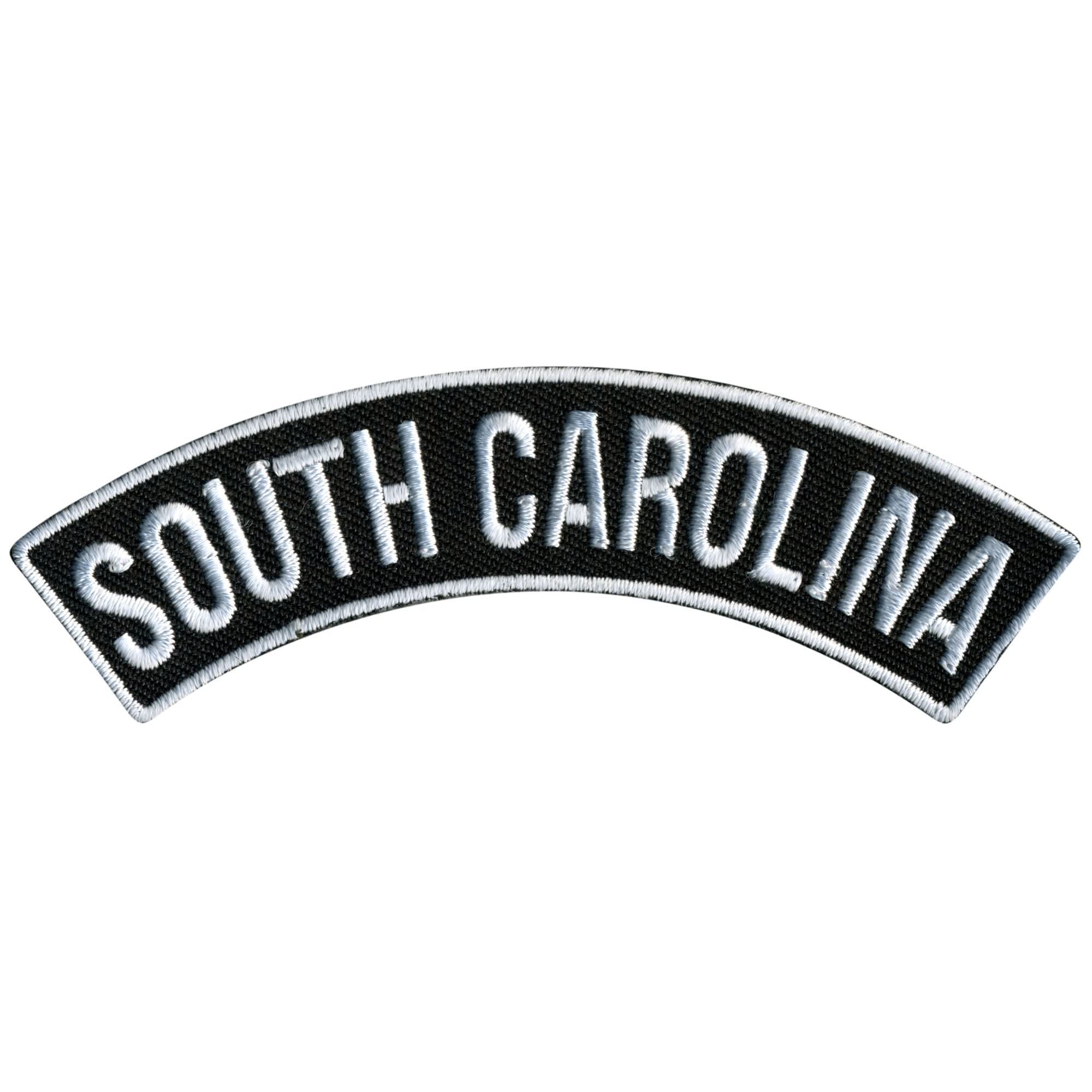 Hot Leathers South Carolina 4” X 1” Top Rocker Patch