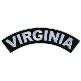 Hot Leathers Virginia 12” X 3” Top Rocker Patch