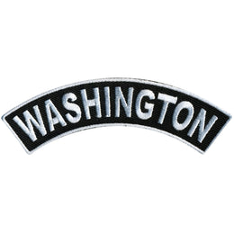 Hot Leathers Washington 4” X 1” Top Rocker Patch