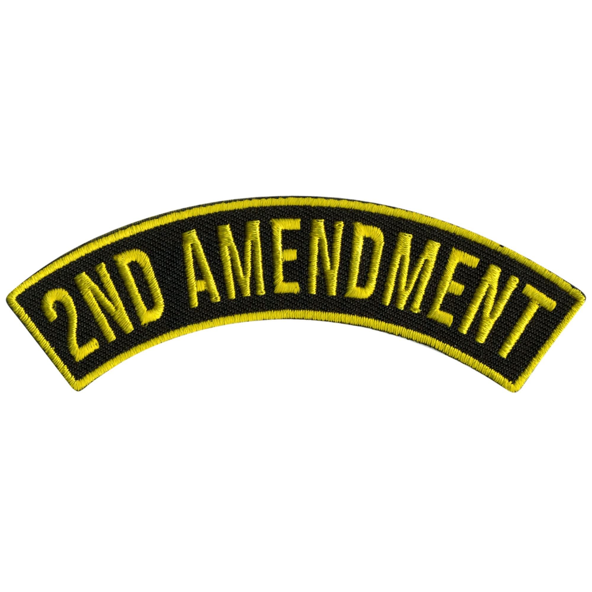 Hot Leathers 2nd Amendment 4” X 1” Top Rocker Patch